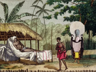 Begravelses- og sorgritualer på Tahiti, 1811