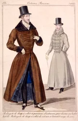 Gentlemans vinterfrakker, fra Costumes Parisiens 1779