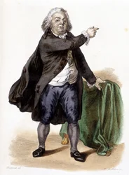 Honore Gabriel (Honore-Gabriel) Riqueti, greve av Mirabeau (1749-1791) - i "" Den franske Plutarch"" av Mennechet