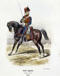 Imperial Guard: Artillery on Horseback i 1854 - i "Histoire de l