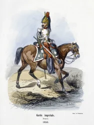 Imperial Guard: Dragon i 1856 - i "" History of the Army"" av A. Barbier
