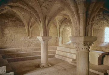 Interiør i kapittelhuset til cistercienserklosteret, grunnlagt i 1146