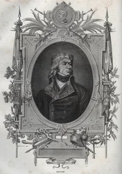 Jean-Louis-Ebenezer REYNIER (1771-1814), fransk general for revolusjonen og det første imperiet - Jean Louis Ebenezer Reynier, generaloffiser i den franske hæren under de franske revolusjonskrigene - fra "" Nouvelle Encyclopedie Nationale" av Maurice La Ch