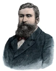 Jean Jaures i 1898 - Gravering -