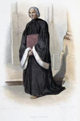 Jean de Gerson, fransk predikant og teolog (1363-1429) - i "" Le Plutarque francais", av Mennechet, Paris