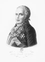 John VI av Portugal (gravering)