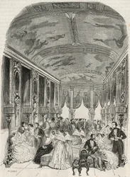 Det såkalte Lebrun-galleriet, som fungerte som samtalesalong under ballet - Hôtel Lambert på Île Saint-Louis, 2 rue Saint-Louis-en-l
