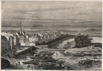 Arsenalet i Paris under Henri IV på 1600-tallet - gravering fra "" Frankrikes historie fortalt til mine barnebarn"" - av Francois Guizot - 1872-1876