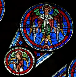 Siste dom: en seraf og en engel (w143)