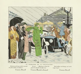 Sirkulasjonsproblemet, fra Art-Gout-Beaute, utgivelse 1924 (sjablongtrykk)