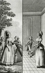 Libertinage - i "Historie dag for dag til en kvinne fra den franske republikken", Restif de La Bretonne (1734-1806), Genève 1791-1794.