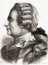 Generalløytnant Jean-Baptiste Vaquette de Gribeauval, fra Vitenskapens underverker, utgitt ca. 1870 (gravering)