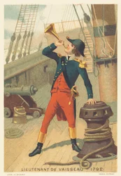 Løytnant på et skip i 1792