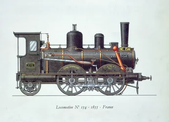 Lokomotiv nr.154, 1855