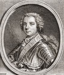 Louis, Dauphin av Frankrike, 1729 1765. Eneste gjenlevende sønn av kong Ludvig XV. Fra Les Heures Libres utgitt 1908.