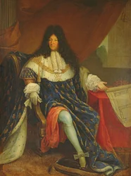 Louis XIV (1638-1715) Holder en plan for Maison Royale de Saint-Cyr