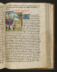 MS Hunter 252 161r-side fra Hundred New News, ca. 1461-62
