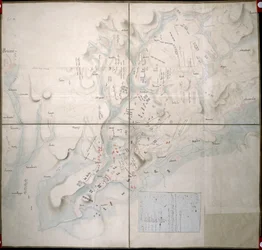 Kart over slaget ved Austerlitz, 2. desember 1805