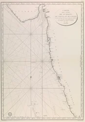 Kart over Gujarat-kysten