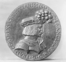 Medaljong av Frans I av Frankrike (bronse)