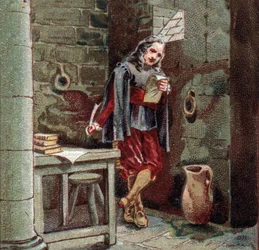 Michel de Marillac (1563-1632) omslutter i slottet Chateaudun.