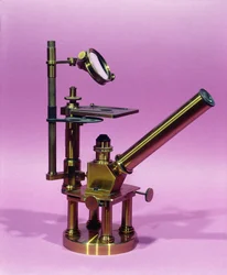 Mikroskop som tilhører Louis Pasteur (1811-95) (metall)