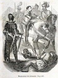 Montmorency ble tatt til fange i Pavie (1525) - i «Histoire de France» av L.-P. Anquetil