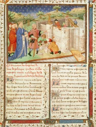 Ms 1015 fol.1 Illustrasjon fra Government of Kings and Princes