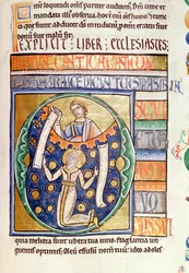 Ms 1 fol.235 Predikerens bok, fra Souvigny-bibelen