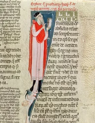 Ms 2046 En doktor underviser, fra Aforismer av Hippokrates (ca. 460-c. 377 f.Kr.) med en kommentar av Claudius Galenus (ca. 130-c. 201)