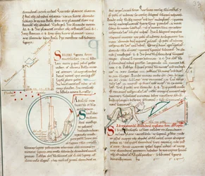 Ms 235 f.32 & 33 Geometri, fra en Traite dAstronomie