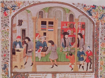 Ms 927 f.145r The Mint, fra Aristoteles
