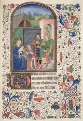 Ms Euing 4 f.49r The Wise Men, fra Glasgow Hours