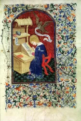 Ms Gen 288 f.291v Scholar, ca. 1460