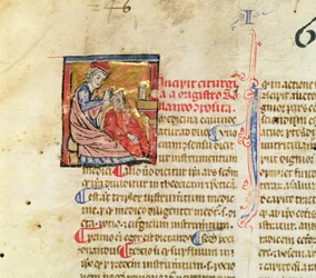 Ms. Lat. 7134, fol. 1: trepanasjon, fra «Chirurgie de Maître Rolandi»