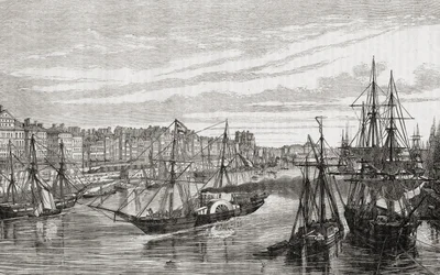 Nantes, Frankrike, på 1700-tallet, fra 