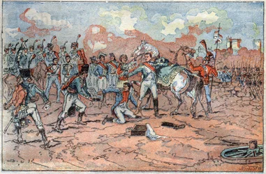 Napoleon I, sår foran Regensburg