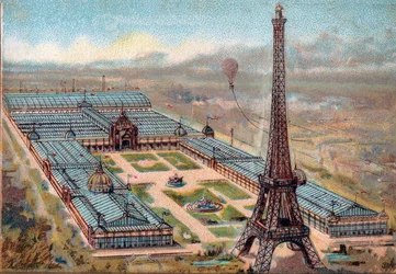 Paris. Verdensutstillingen i 1889: Eiffeltårnet.