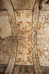 Sognekirke (Vår Frue av Solers kirke). Interiør. Skibet, takene. Veggmalerier. Det 16. århundre (?).