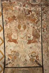 Sognekirke (Vår Frue av Solers kirke). Interiør. Skipene. Veggmalerier. Detalj. Det 16. århundre (?).