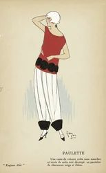 Paulette fra Toujours Chic, pub. 1921-22 (stensiltrykk)