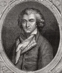 Philippe Francois Nazaire Fabre D'Eglantine, fra 'Histoire de la Revolution Francaise' av Louis Blanc (1811-82) (gravering)