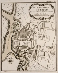 Plan av Lopburi, 1751
