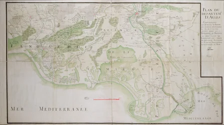 Plan for avdelingene i Arles, 1789