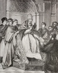 Pave Gregor IX overlater dekretene til en talsmann for konsistoriet, fra 