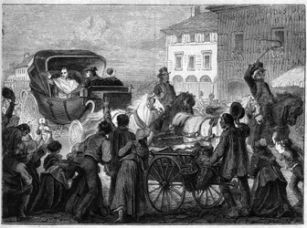Pope Pius VII (PIO PIUS) (1742-1823) left Paris on April 4