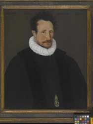 Portrett av en adelsmann (olje på tre)