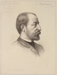 Portrett av Camille Saint-Saens (1835-1921)