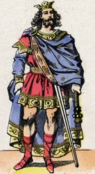 Portrett av Caribert, kongen av frankerne (561-567).