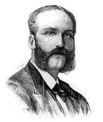 Portrait of Charles Baihaut (1843-1917), French politician. Engraving in “” Le Monde Illustré””, January 16